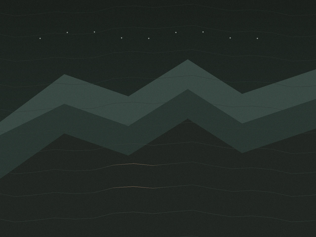 A quiet camp beneath cliff walls, with lantern light and route markings sketched into the air.